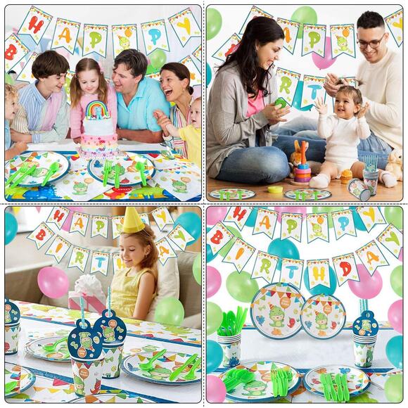 Dinosaur Birthday Tableware Friends Cups Plates Napkins Decor Party Supplies - Picture 5 of 12